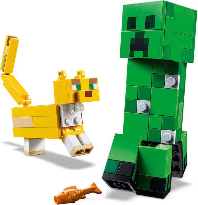 Actual product image LEGO BigFig Creeper and Ocelot (21156, LEGO Minecraft)