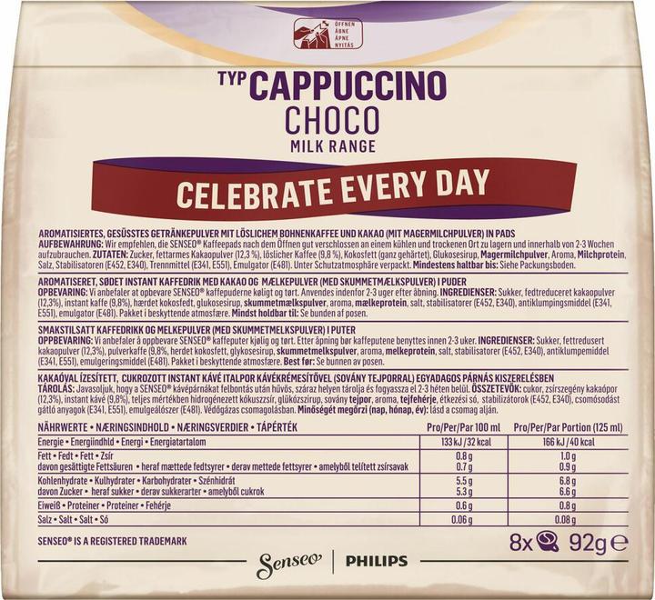 Produktbild Senseo Cappuccino Choco 8Er (8 x Port.)