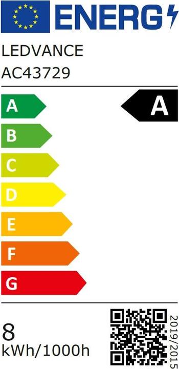 Energie-Label Ledvance Standard (E27, 7.20 W, 1521 lm, 1 x, A)