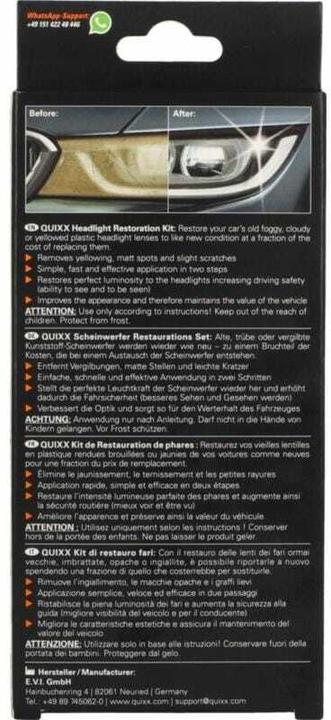 Actual product image Quixx Headlights restoration set (30 ml)