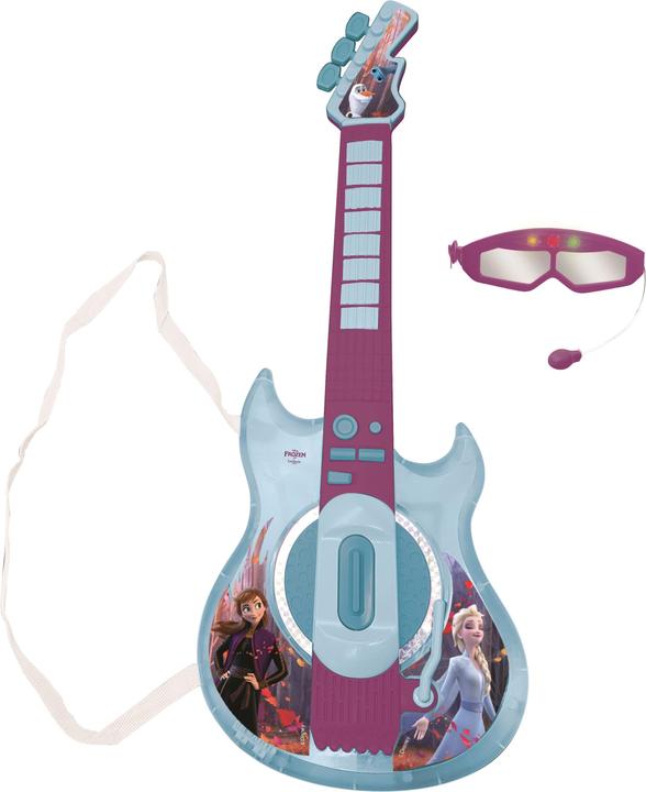 Actual product image Lexibook Disney Frozen - Electronic Lighting Guitar (K260FZ) (Multilingual)