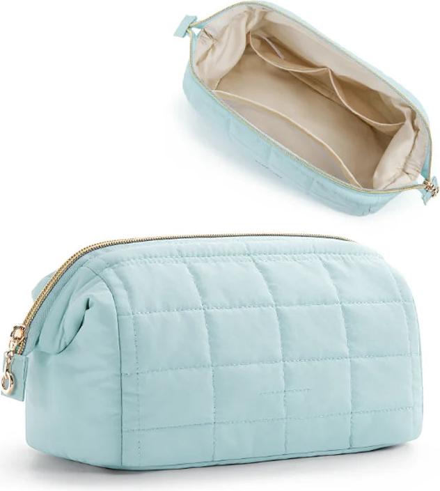 Only-Bags.Store Kosmetiktasche Make-up Organizer Breite Öffnung Tasche Reise Wesentliche Toilettenartikel Zubehör