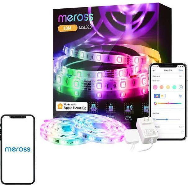 Actual product image Meross LED strips (Multicoloured, 1000 cm, Indoor)