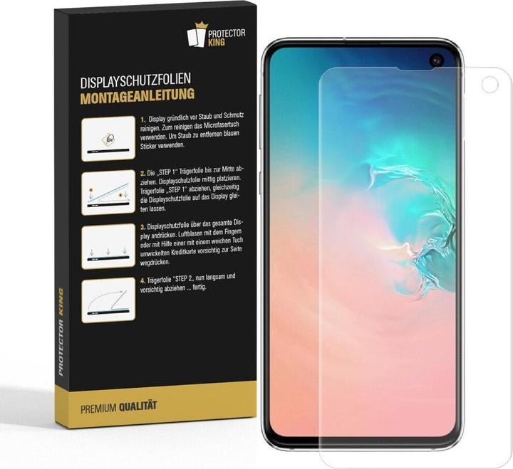 Produktbild Protectorking 2x Panzerfolie Anti-Shock HD Klar (2 Stück, Samsung Galaxy S10e)