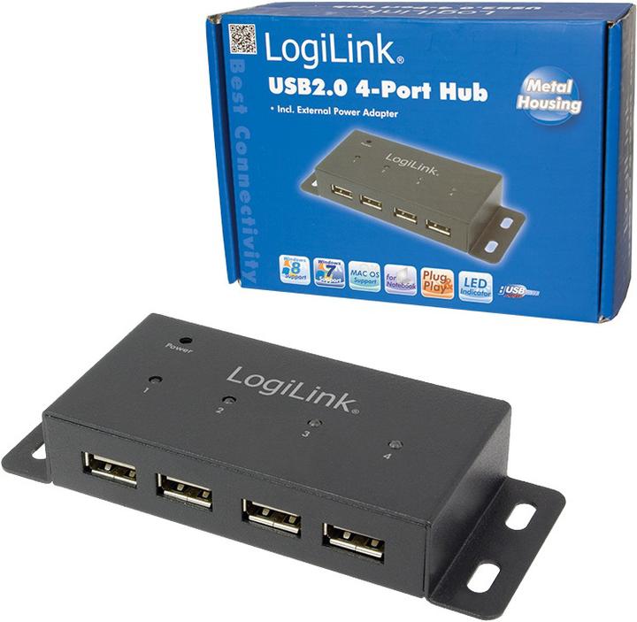 Actual product image LogiLink UA0141A (USB-A, 4 Ports)