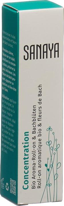 Produktbild Sanaya Aroma & Bachblüten Concentration Bio Roll on
