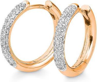 Breuning Creolen - BRILL. 0,407 Ct. H/si (750/18 K Gold)