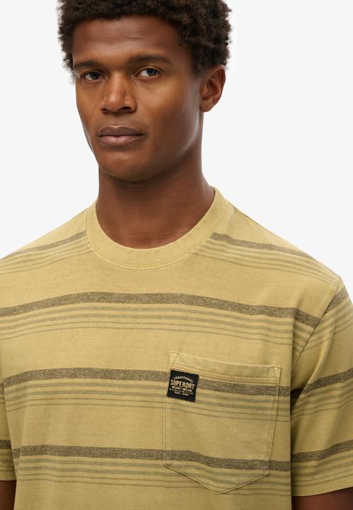 Actual product image Superdry Contrast Stripe Pocket Tshirt (S)