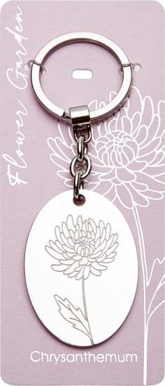 Actual product image HCA Schlüsselanhänger "Flower Garden" - Edelstahl - Chrysantheme