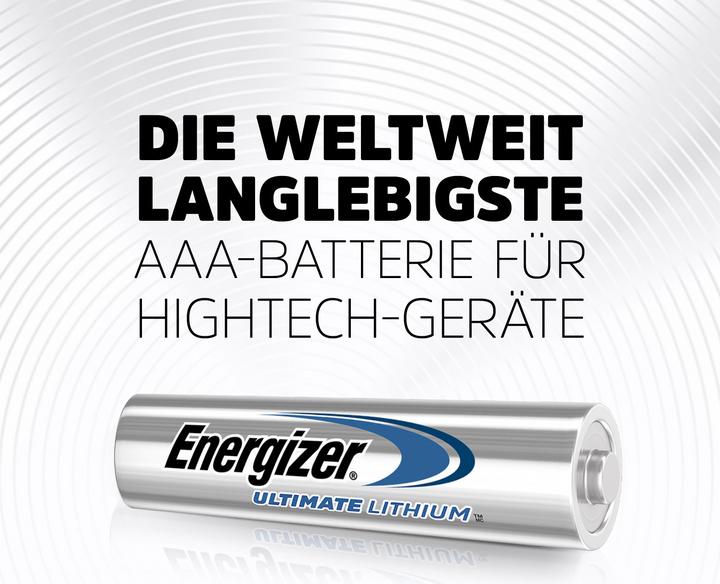 Immagine prodotto Energizer Ultimate Lithium (4 pz., AAA, 1150 mAh)