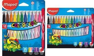 Image du produit Maped Feutres de coloriage Jungle 18 (Multicolore, 18 x)