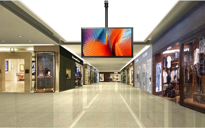 Actual product image Techly Mounting kit (ceiling mount, mounting bracket, telescopic rod) - for flat screens (Ceiling)