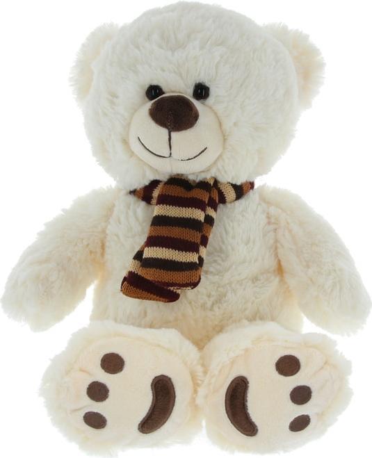 Besttoy Plush bear with scarf - white - approx. 30 cm (30 cm)