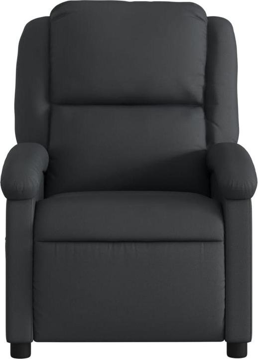 Produktbild VidaXL Massagesessel Schwarz Echtleder,Farbe: Schwarz,Material