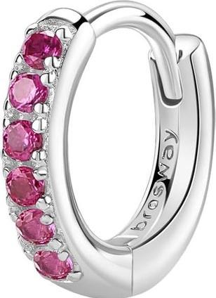 Produktbild Brosway Fancy Passion Ruby FPR84 silver hoop single earring