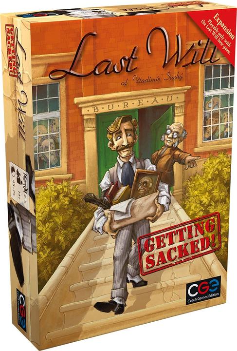 Produktbild Pegasus Czech Games CZ056 - Last Will: getting sacked! Erste Gefeuert! Expansion (Englisch)