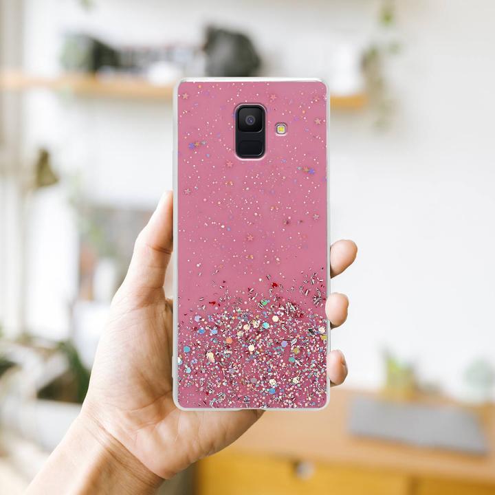 Actual product image Cadorabo TPU cover sparkling glitter (Samsung Galaxy J6 (2018))