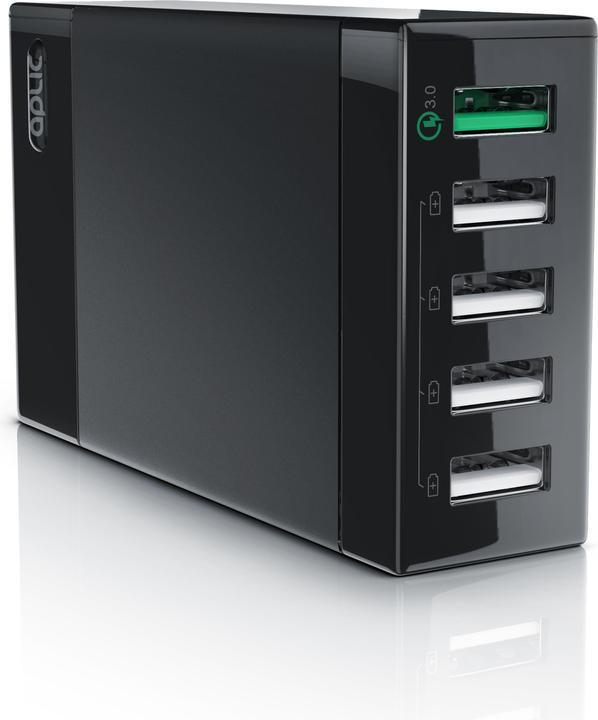 Image du produit Aplic Chargeur QC 3.0 USB à 5 ports (50 W)
