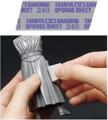 Actual product image Tamiya Abrasive sponge 240 grit 3