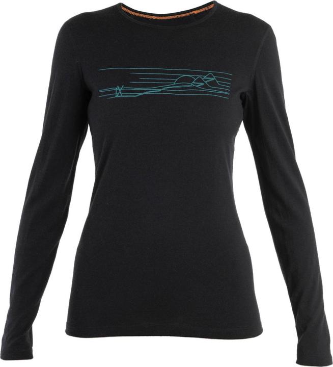 Icebreaker Women 200 Oasis LS Crewe Ski Stripes (XS)