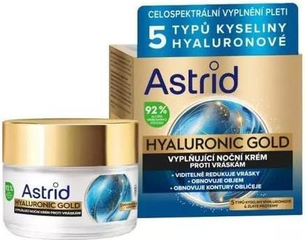 Immagine prodotto Astrid Anti-Wrinkle Filling Night Cream With Gold Proteins Hyaluronic Gold - 50 Ml (50 ml, Crema notte)