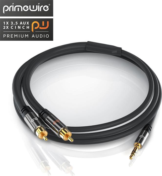 Productafbeelding Primewire 2in1 (5 m, 3,5 mm aansluiting (AUX), RCA)