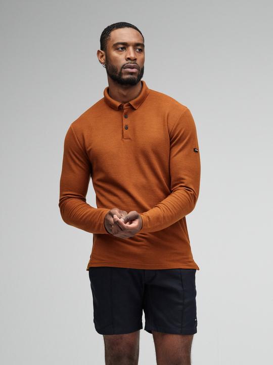 Actual product image Mover Plastic Free Sportswear Long Sleeve Merino Polo (XL)