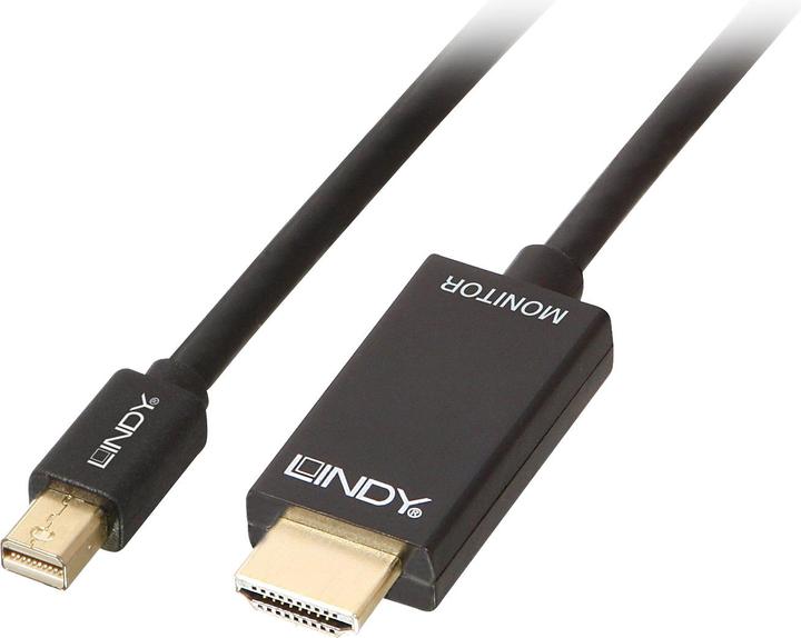 Produktbild Lindy Mini DisplayPort — HDMI (Typ A) (1 m, DisplayPort, HDMI)