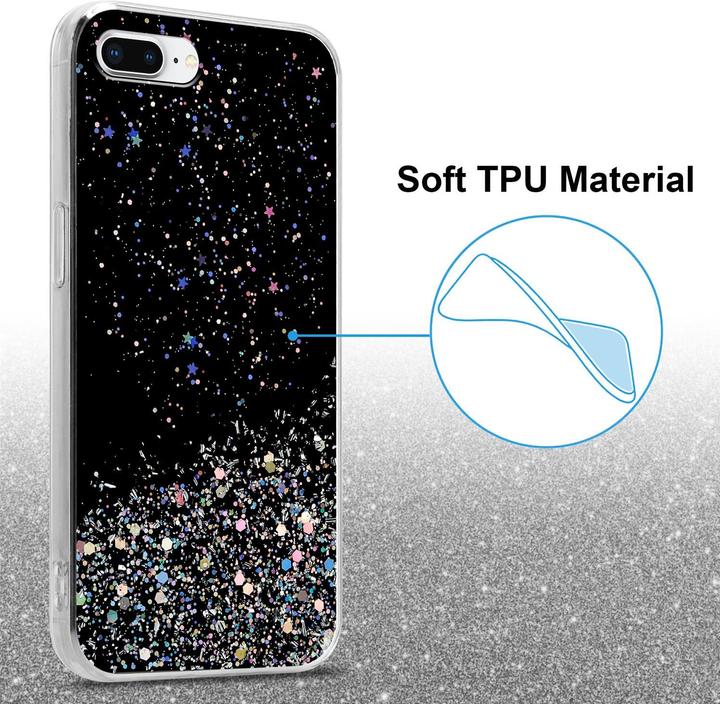 Image du produit Cadorabo Couverture TPU paillettes scintillantes (Apple iPhone 7 Plus, Apple iPhone 7s Plus)