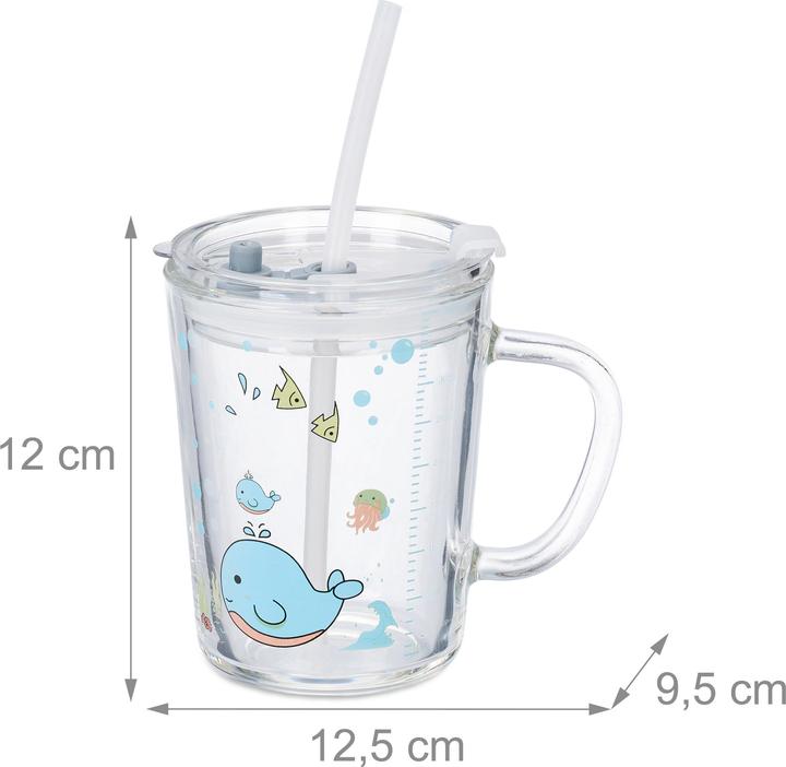 Produktbild Relaxdays 2x Kindergläser