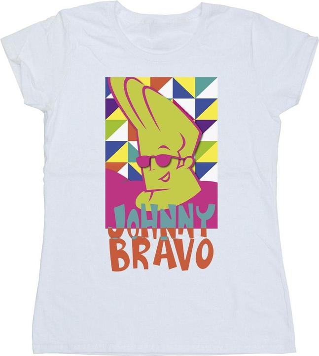 Johnny Bravo Multi Triangles Pop Art TShirt (XXL)