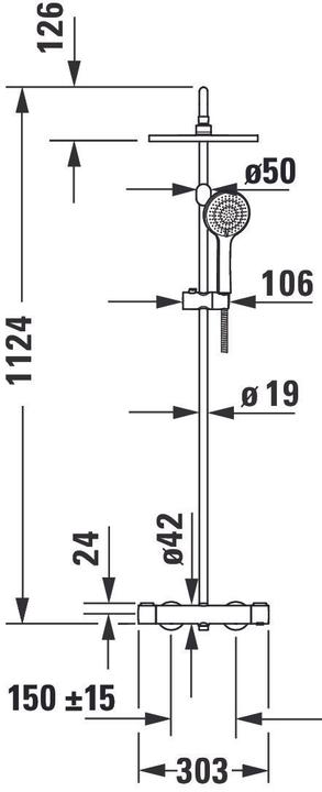 Image du produit Duravit Système de douche Shower Systems