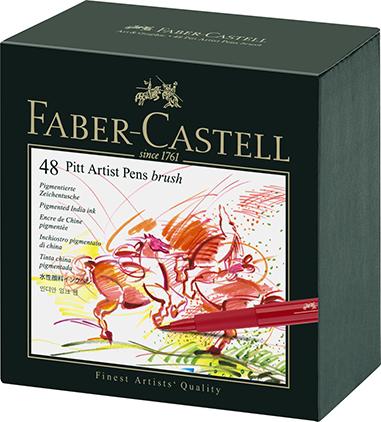 Image du produit Faber-Castell Feutre Pitt Artist Pen studio box 48x (Multicolore, 48 x)