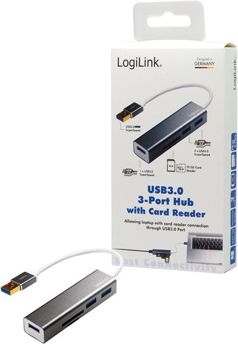 Immagine prodotto LogiLink UA0306 (USB-C, 3 Porti)