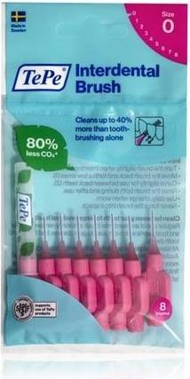 TePe Original Interdental Toothbrushes 0.4Mm Pink 8Pcs (8 x, 0.40 mm)