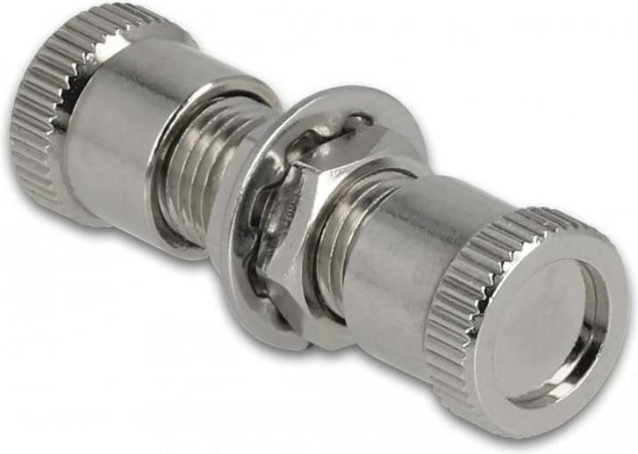 Image du produit Delock Coupleur fibre optique SMA Simplex femelle vers SMA Simplex femelle métal (CAT6, 0.03 m)