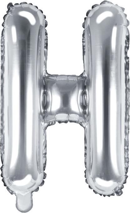 Produktbild Partydeco Ballon Brief "H" in Silber (1 x)