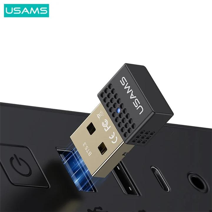Actual product image Usams Adapter USB Bluetooth czarny/black ZB285SPQ01 (US-ZB285)