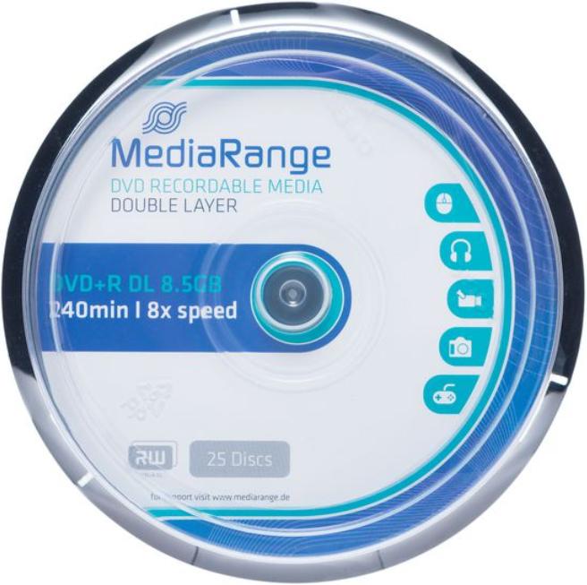 Actual product image MediaRange DVD+R 8.5GB Double Layer (25 x)