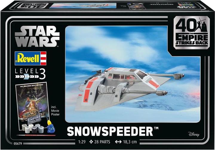 Actual product image Revell 05679 Star Wars Snowspeeder 40th Anniversary Science Fiction Kit 1:29