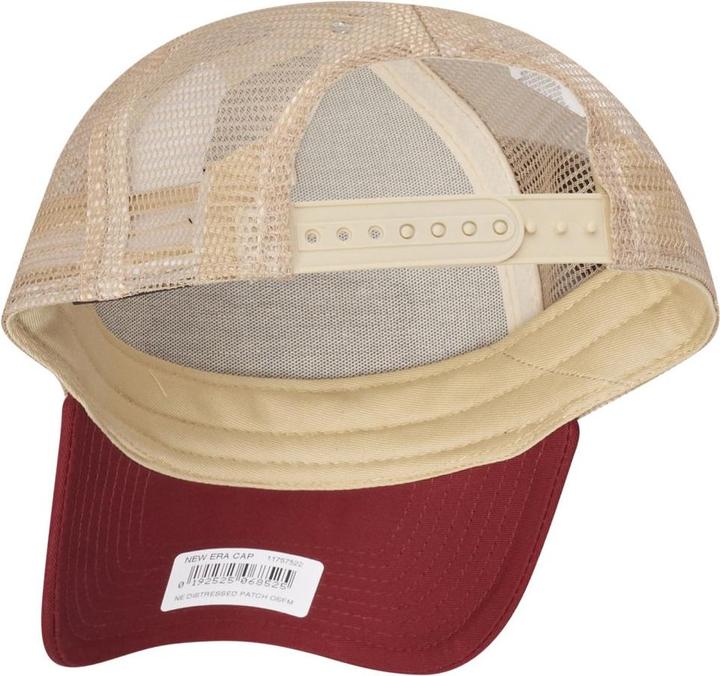 Actual product image New Era Adjustable Trucker Cap - Retro 5-Panel White / Red