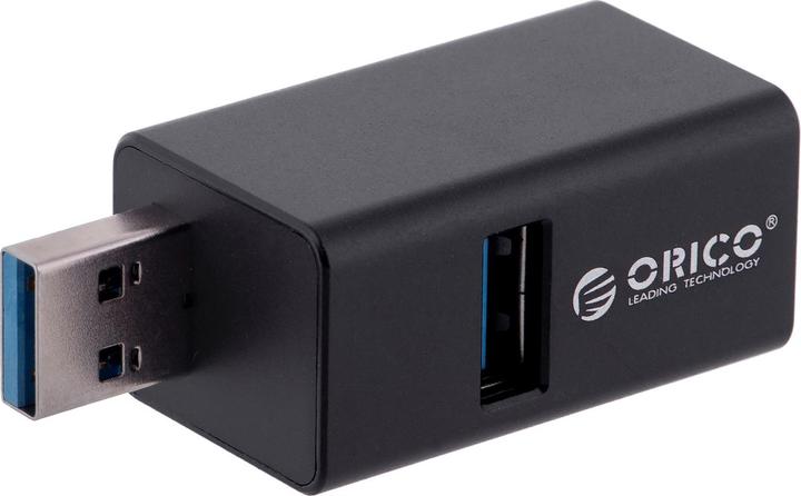 Produktbild Orico HUB USB Mini hub 3x USB-A 2.0 (MINI-U32L-BK-BP) (USB-C, 3 Ports)