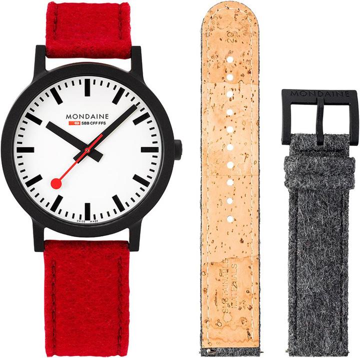 Immagine prodotto Mondaine Essence Black (Orologio da polso analogico, 41 mm)