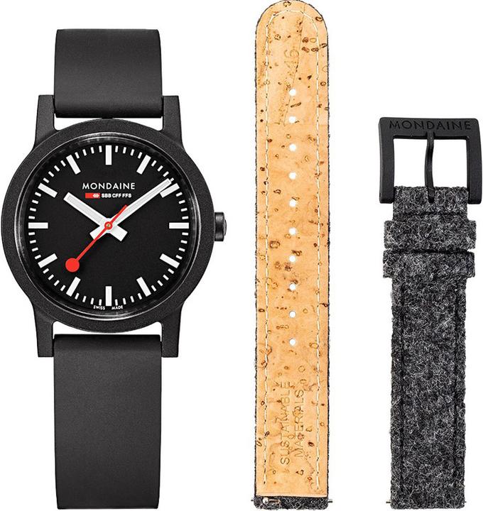Produktbild Mondaine Essence Black (Analoguhr, 32 mm)