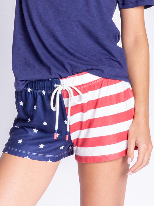 Produktbild Pj Salvage Pyjamashorts Rad White & Blue (L)
