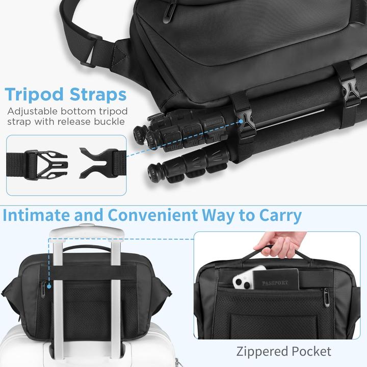 Produktbild Only-Bags.Store DSLR-Kameratasche, SLR-Fototasche, Kameratasche zum Aufhängen, wasserdichte Kameratasche mit (Kamera Schultertasche)