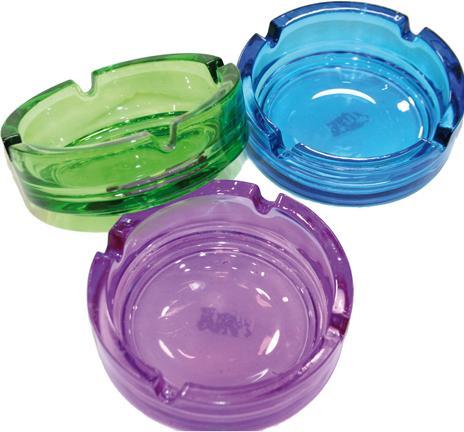 Actual product image Magni Aschenbecher Glas bunt sortiert 10,5x3,8cm
