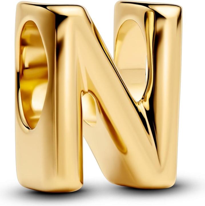Pandora Alphabet-Mini-Charm: Ihre Persönliche Botschaft (Vergoldete Metalllegierung)