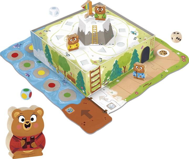Actual product image Jumbo Goula Bear Adventure - Kids Board Games, Capture the Flag Game - Reach the Mountain & Develop Early (Multilingual)