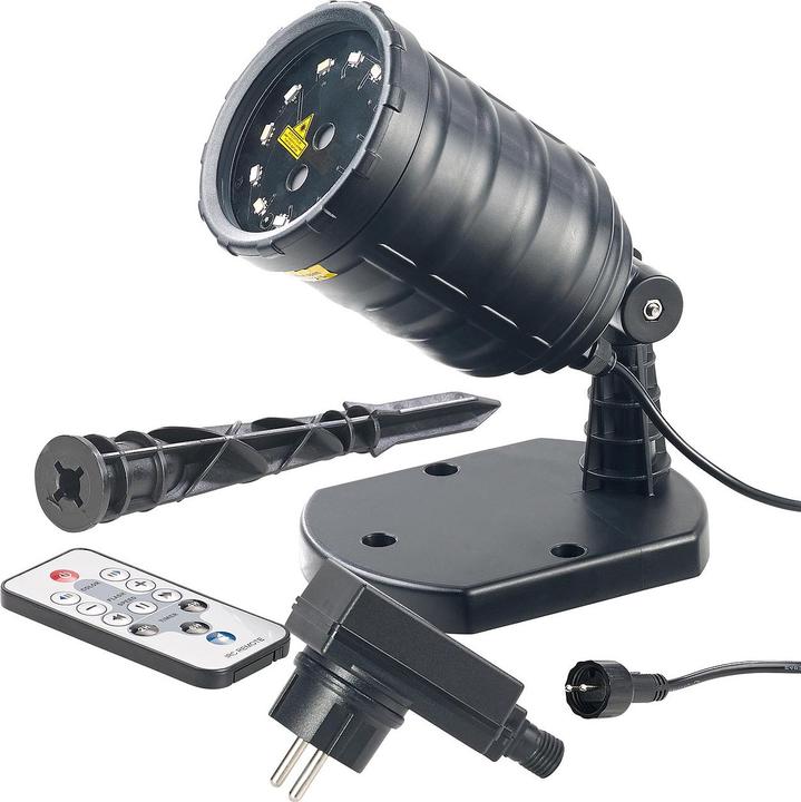 Lunartec Laser-Projektor 8 Licht-Effekte